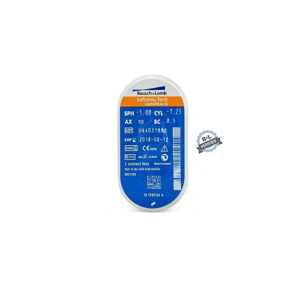 Bausch and Lomb Soflens(SL) Toric Monthly Disposable Contact Lenses (1 Lens/Pack)