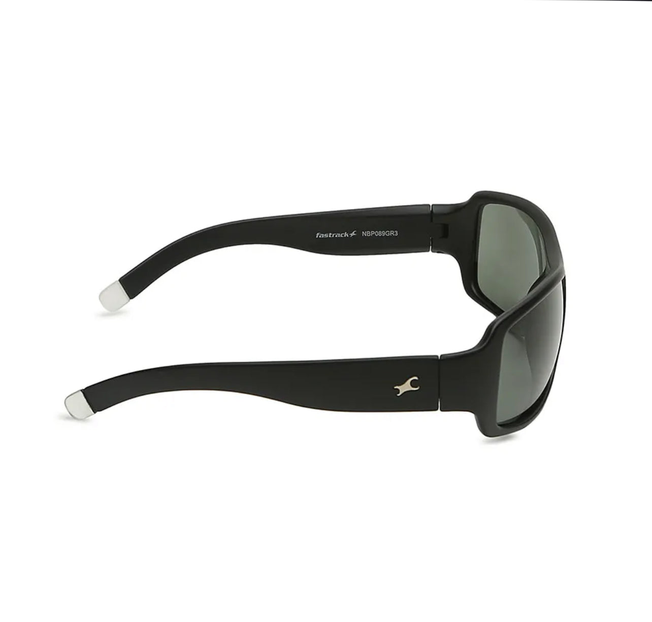 Fastrack Green Wraparound Sunglasses for Men P089GR3V