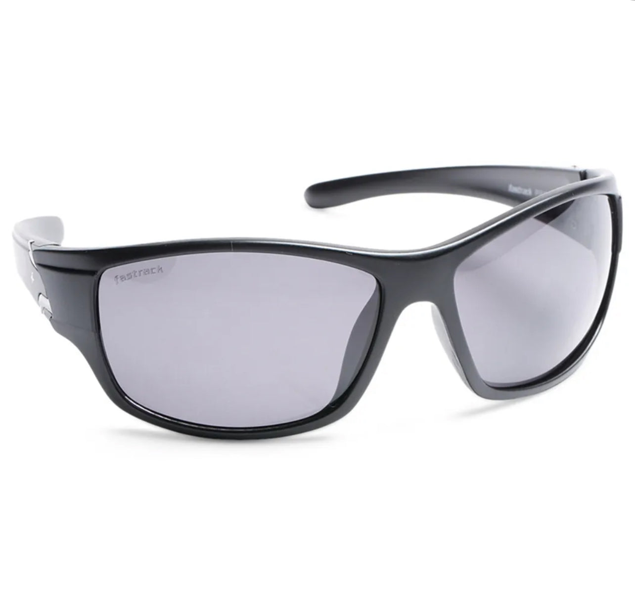 Fastrack Black Sporty Sunglasses for Men P382BK2PV