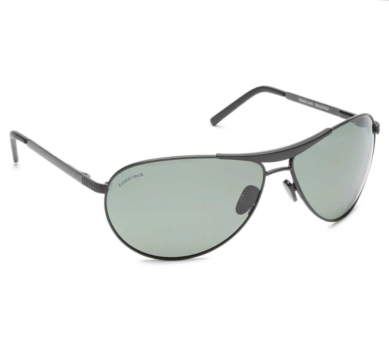 Fastrack Green Aviator Sunglasses for Men M062GR2PV