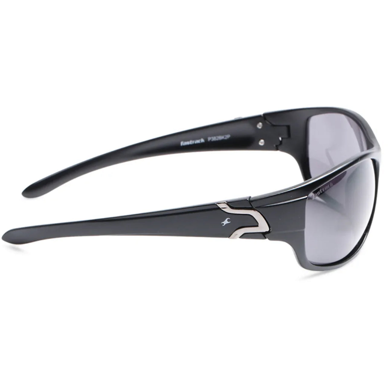 Fastrack Black Sporty Sunglasses for Men P382BK2PV