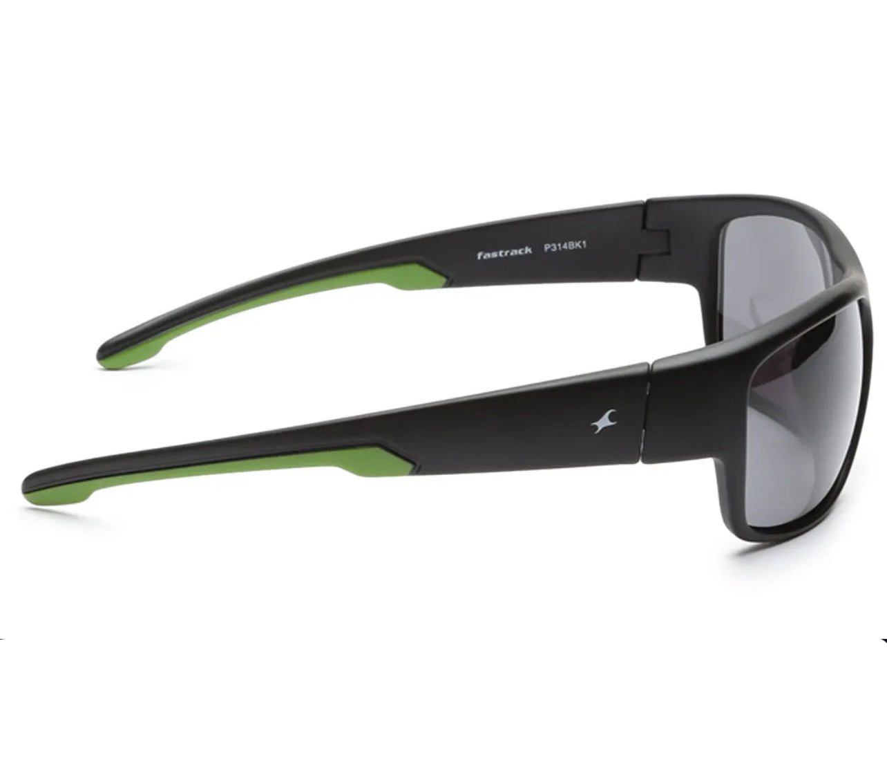 Fastrack Black Sporty Sunglasses for Men P314BK1V