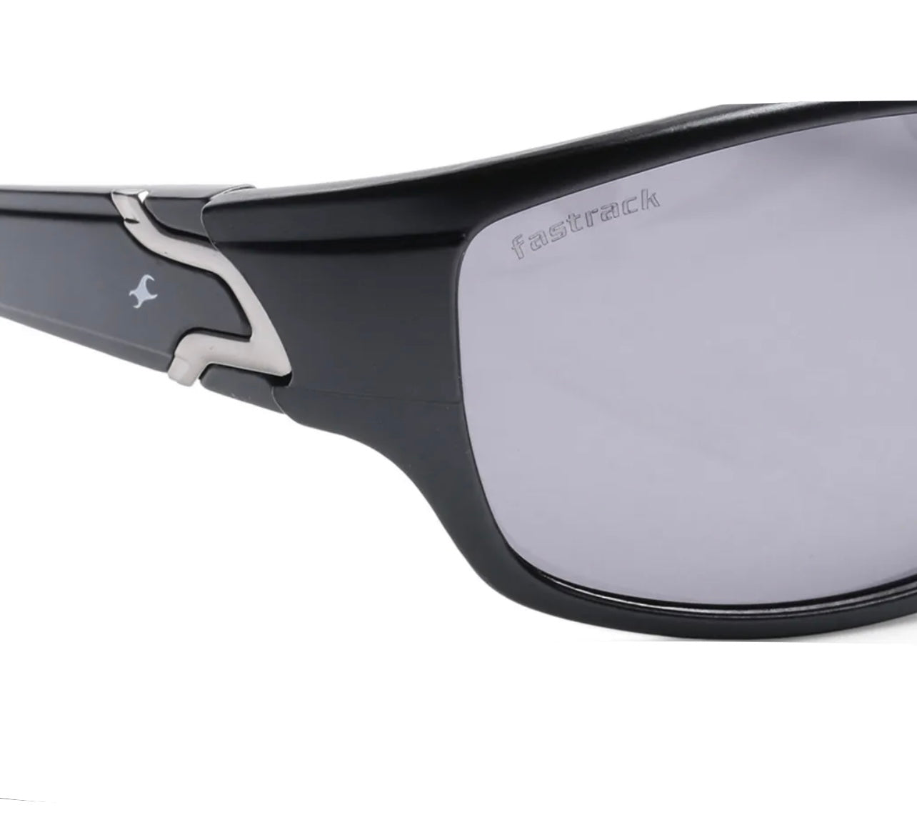 Fastrack Black Sporty Sunglasses for Men P382BK2PV