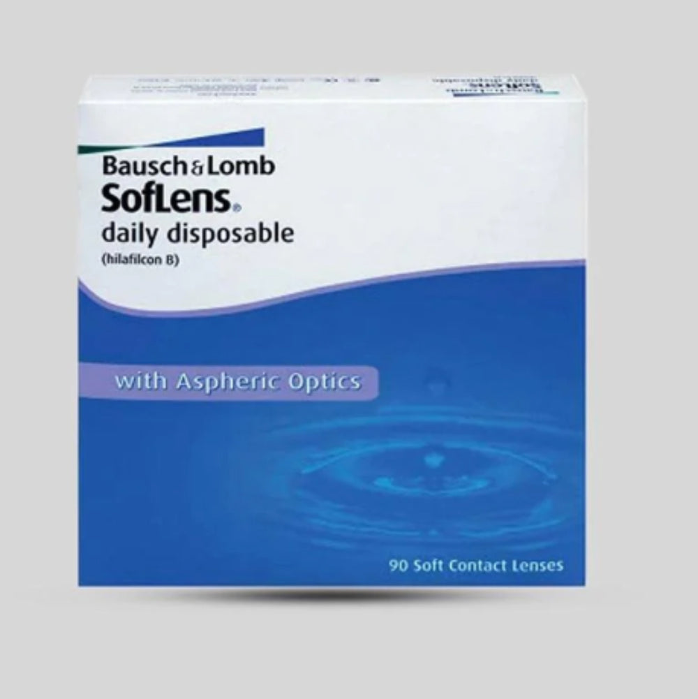 Bausch + Lomb Soflens(SL) Spherical Only Dialy Disposable Contact Lenses (90 Lens/Box)