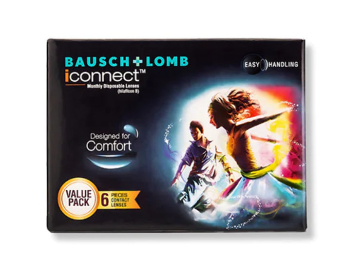 Bausch + Lomb iConnect Spherical Only Monthly Disposable Contact Lenses (6 Lens/Box)