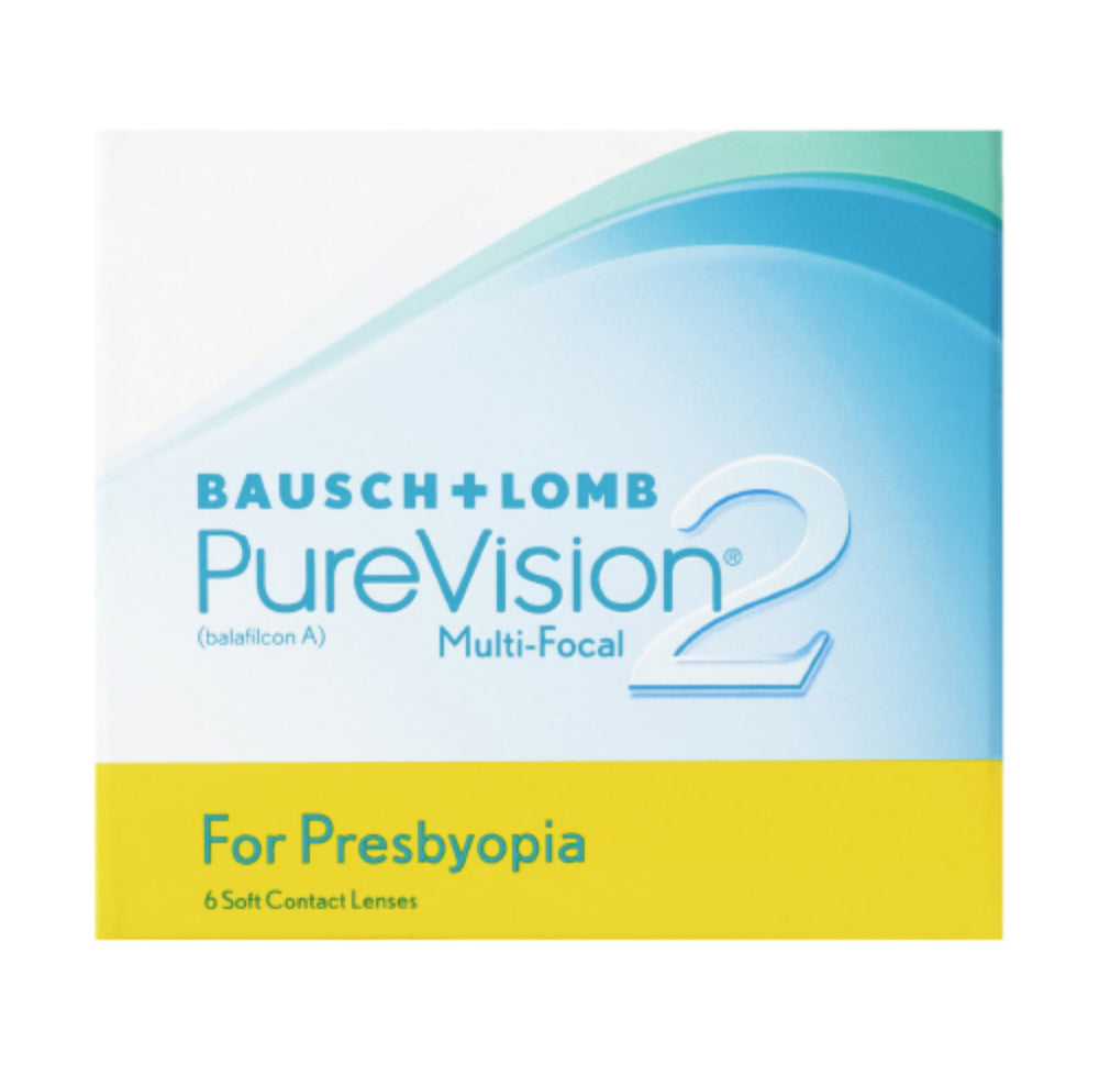 Bausch + Lomb PureVision2 Multifocal Spherical Only Monthly Disposable Contact Lenses (6 Lens/Box)