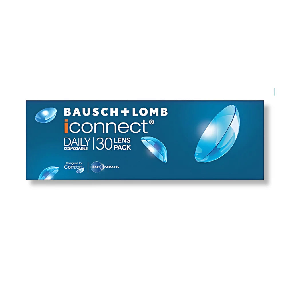 Bausch + Lomb iConnect Spherical Only Daily Disposable Contact Lenses (30 Lens/Box)