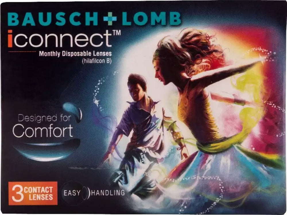 Bausch + Lomb iConnect Spherical Only Monthly Disposable Contact Lenses(3 Lens/Box)